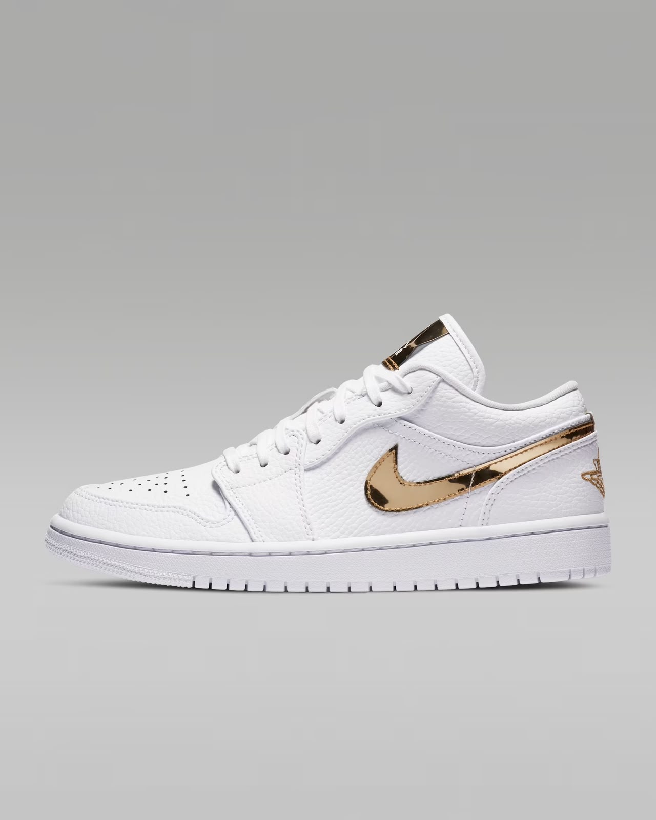 PM JORDAN 1 LOW WHITE GOLD - Image 1