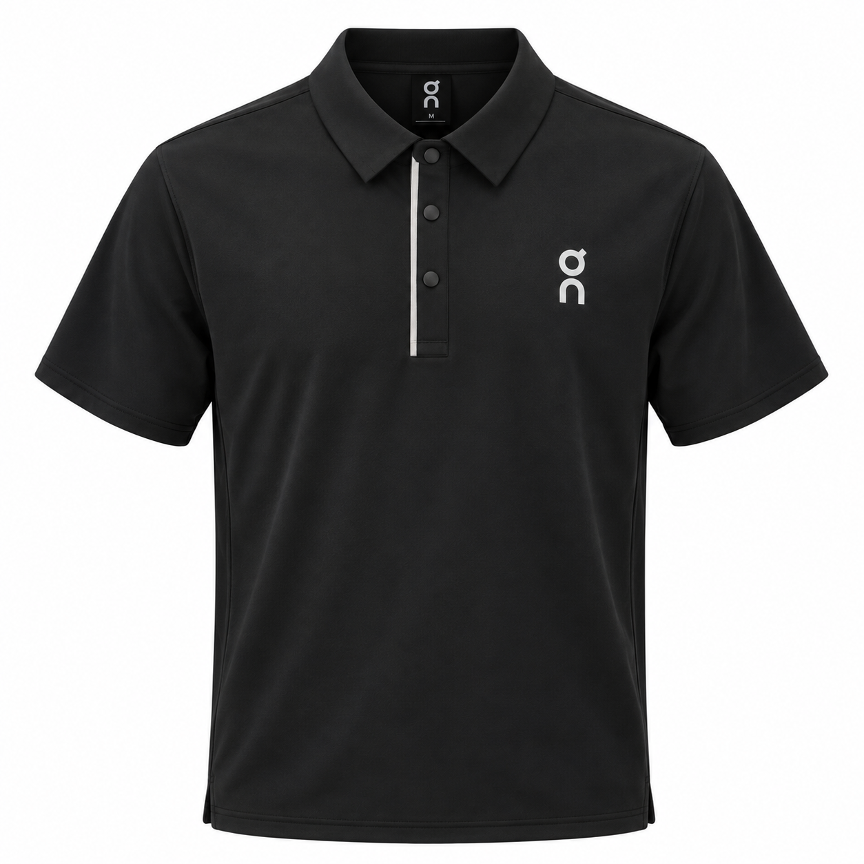 Black On Performance Polo Product Shot ON CLOUD BLACK POLO - Image 1