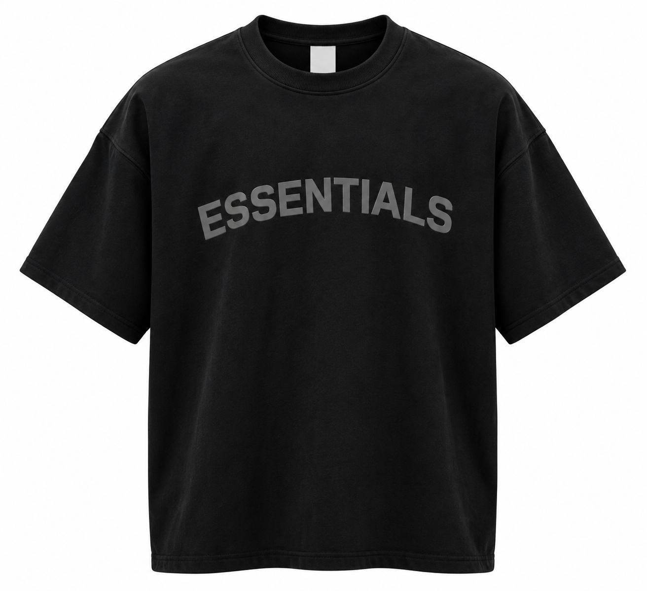 Essential Black Tee Mockup ESSENTIALS BLACK TSHIRT - Image 1