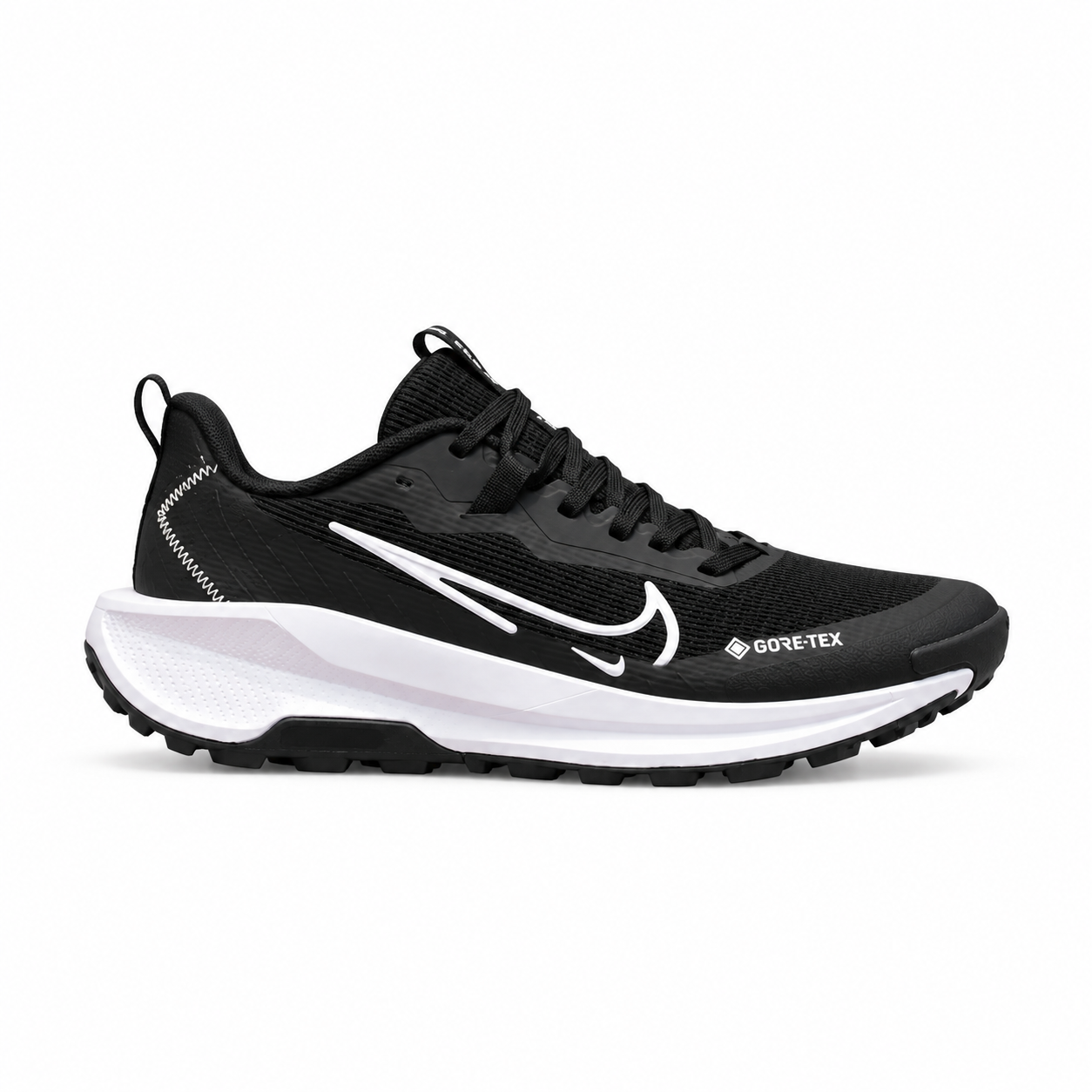 Nike Trail Shoe Side Profile (1) GORE-TEX BLACK WHITE - Image 1